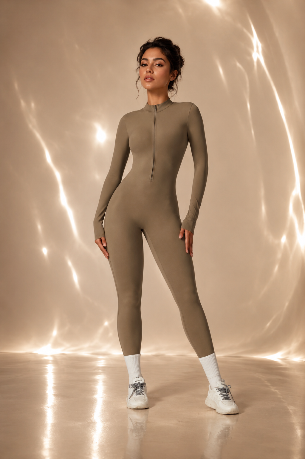 Fleece-lined Yoga Jumpsuit