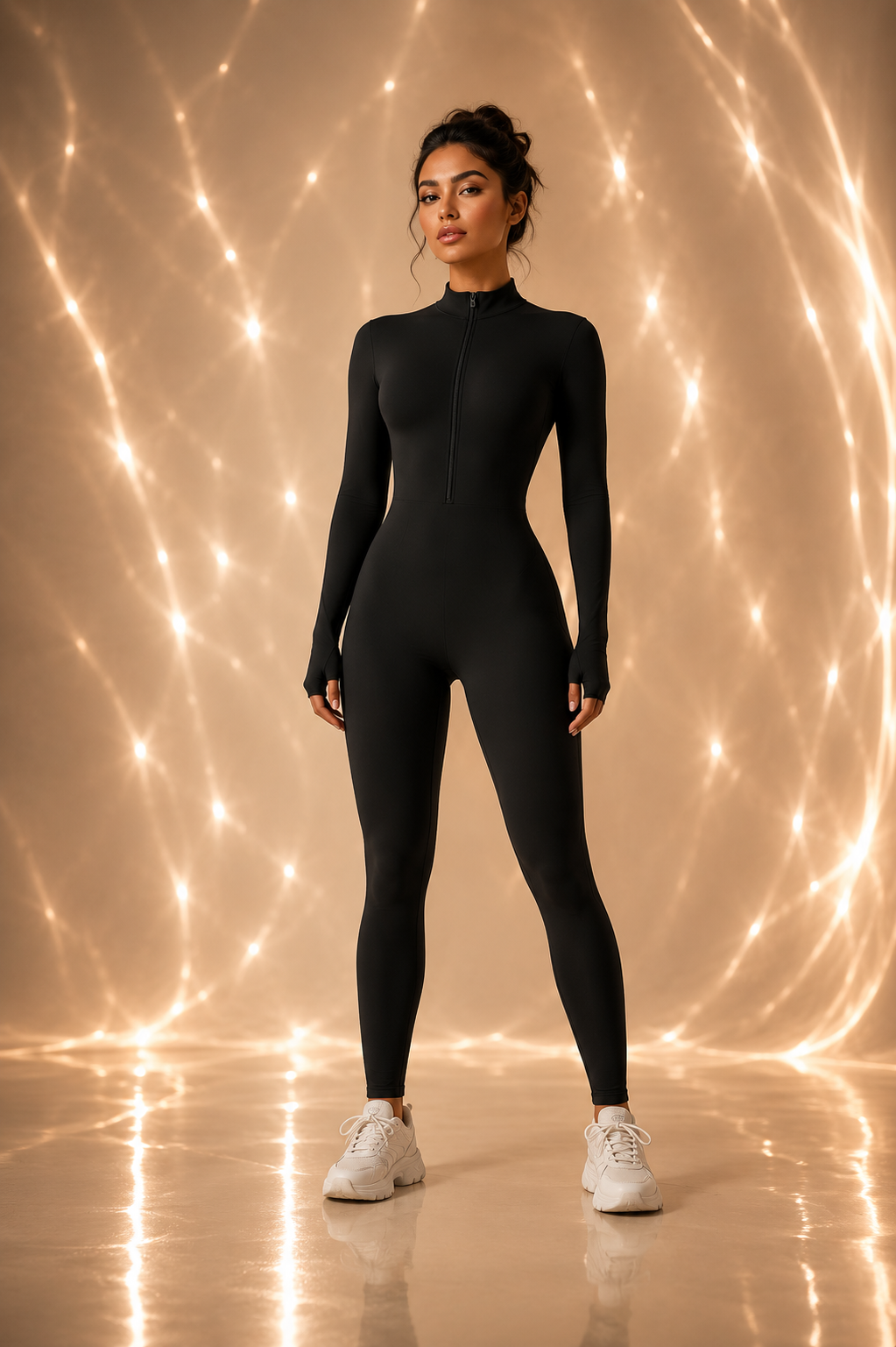 Fleece-lined Yoga Jumpsuit